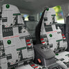 Newspaper Headlines Alien Print Pattern Car Seat Covers-grizzshop