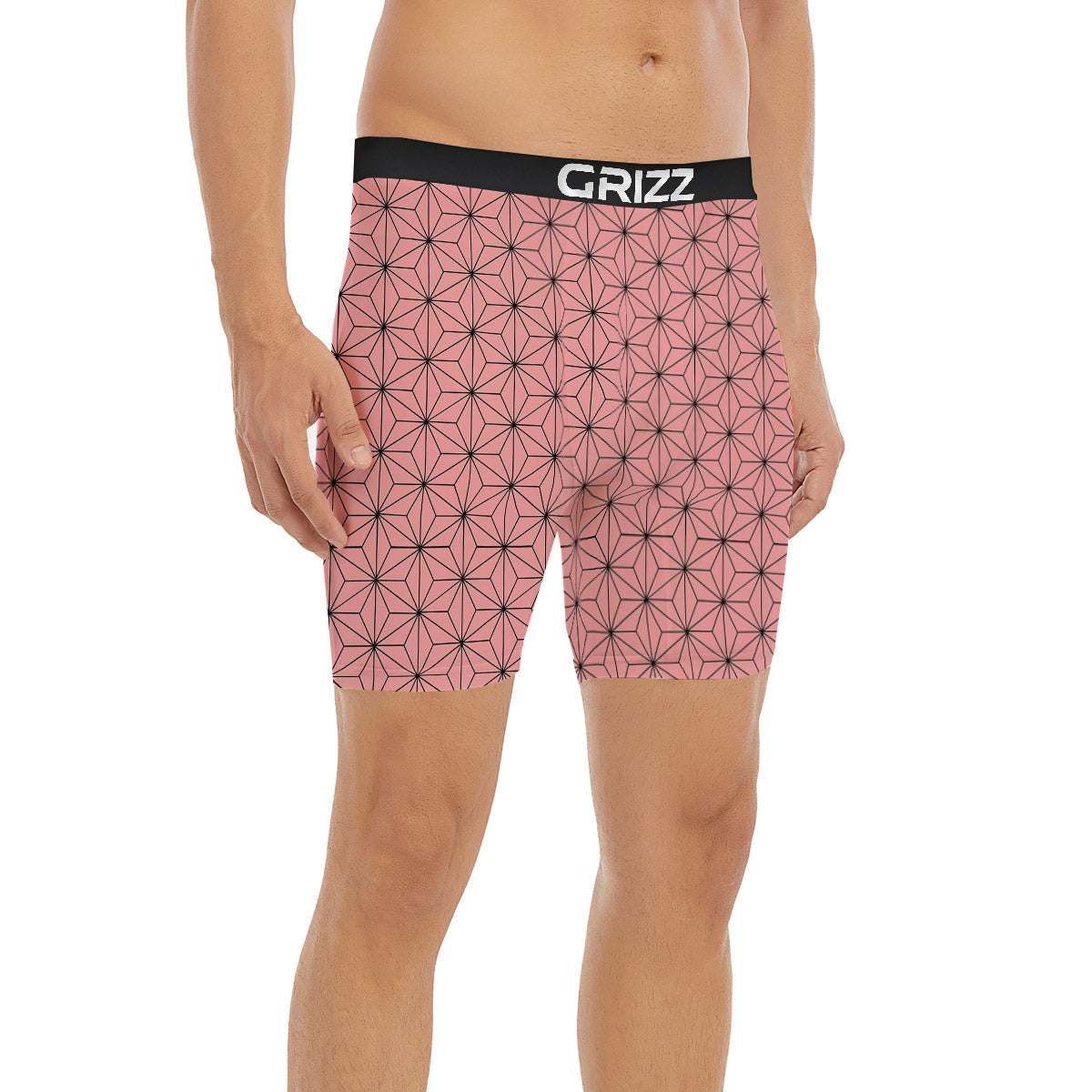 Nezuko Print Pattern Boxer Briefs-grizzshop