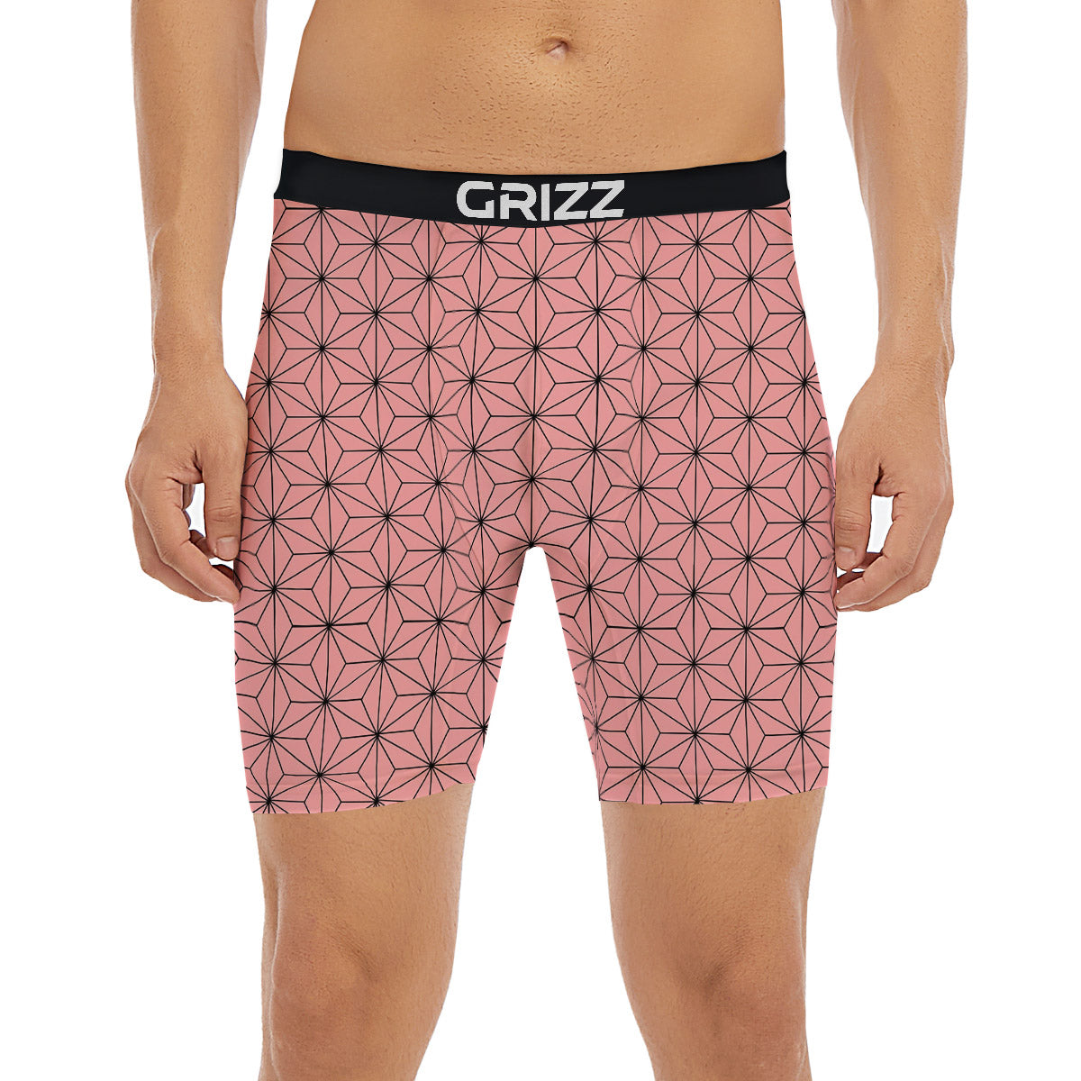 Nezuko Print Pattern Boxer Briefs-grizzshop