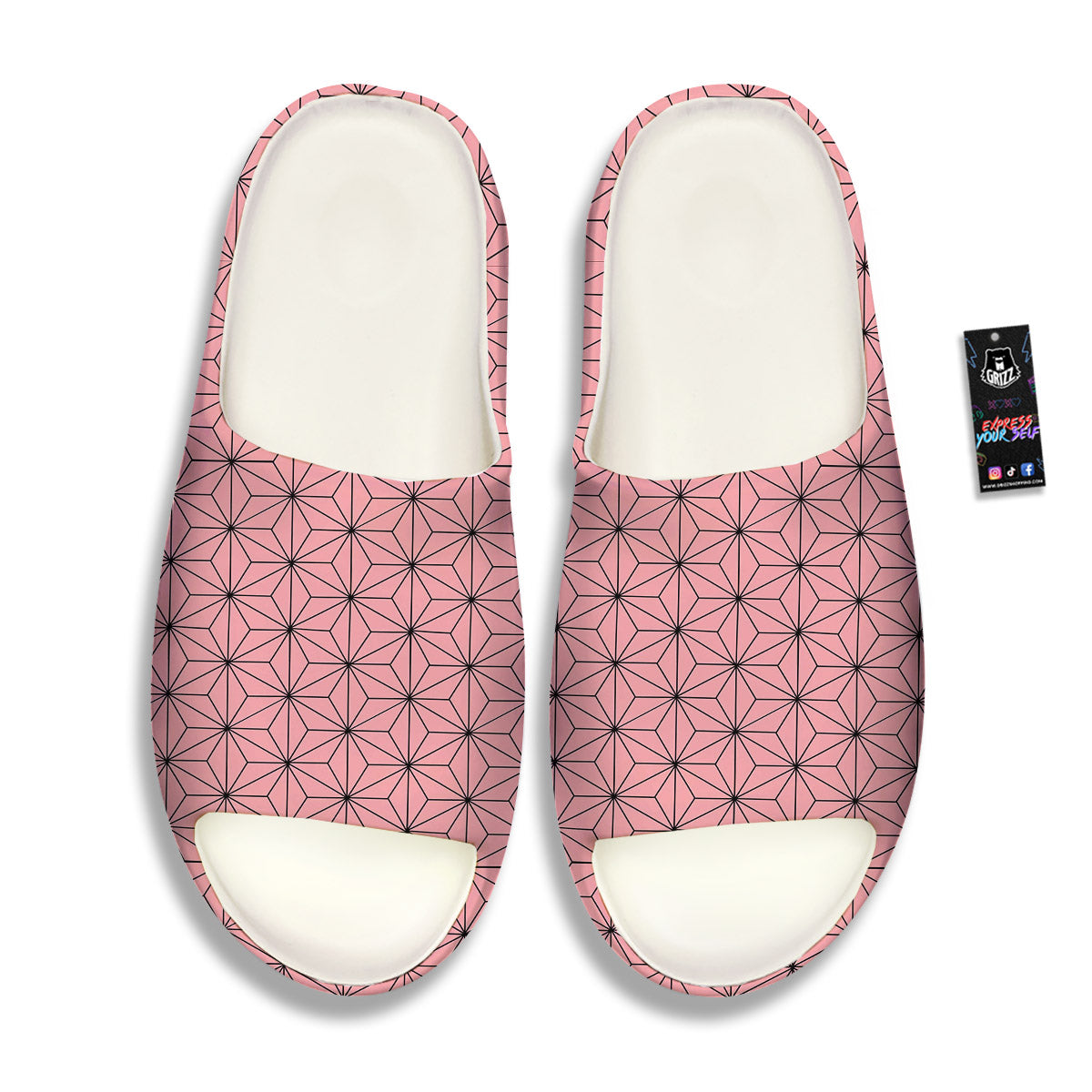 Nezuko Print Pattern Sandals-grizzshop