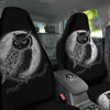 Night Owl Full Moon Print Car Seat Covers-grizzshop