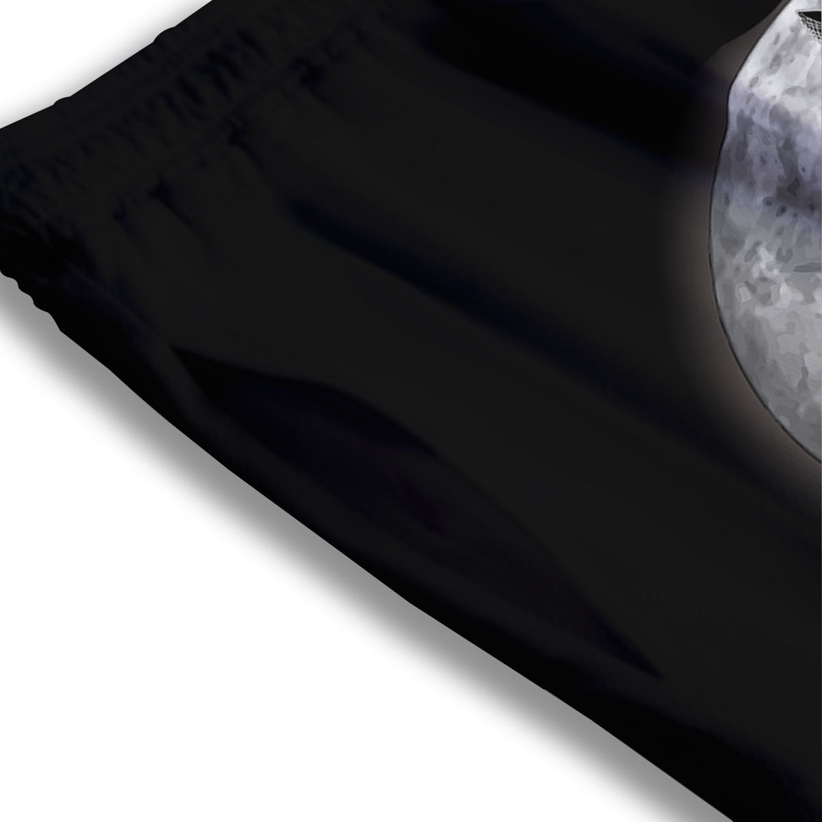 Night Owl Full Moon Print Mesh Shorts