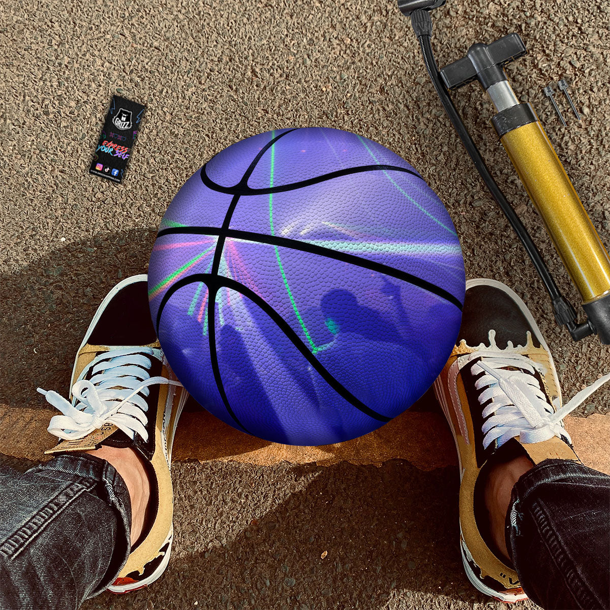 Nightclub EDM Party Print Basketball-grizzshop