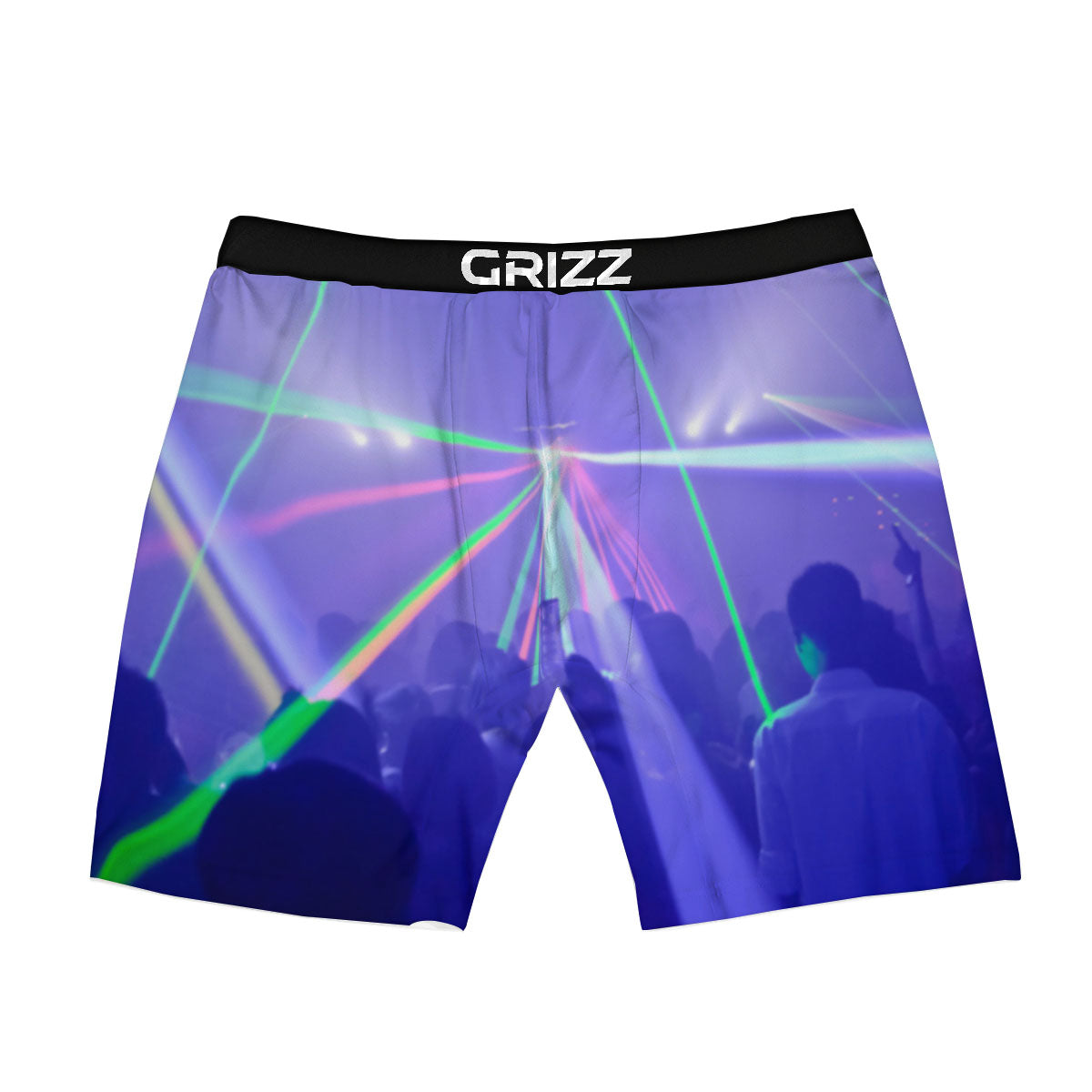 Nightclub EDM Party Print Boxer Briefs-grizzshop