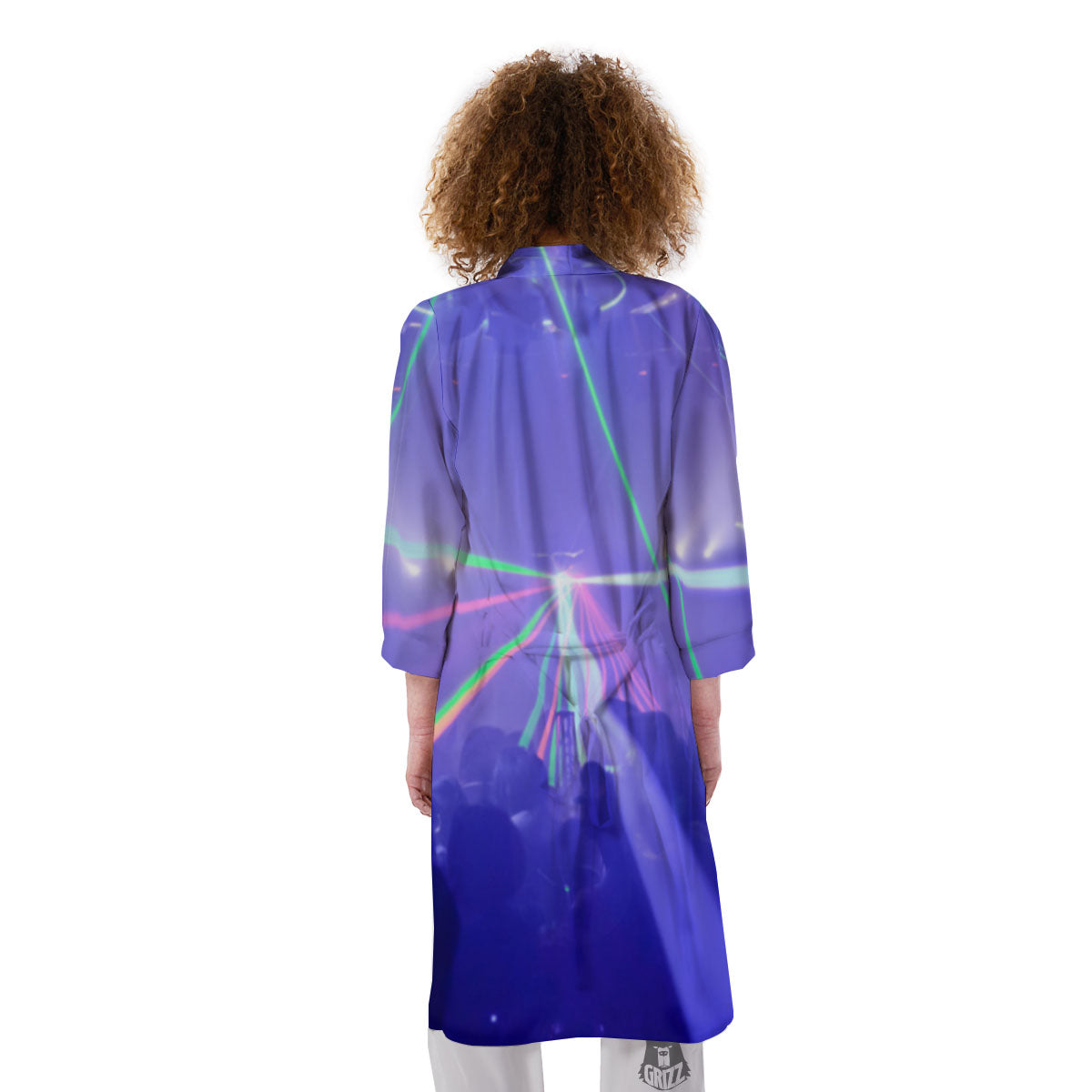 Nightclub EDM Party Print Kimono-grizzshop