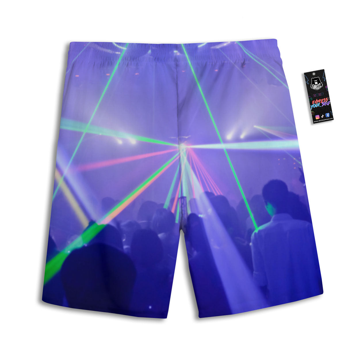 Pineapple Hawaiian Lime Print Pattern Men's Athletic Shorts