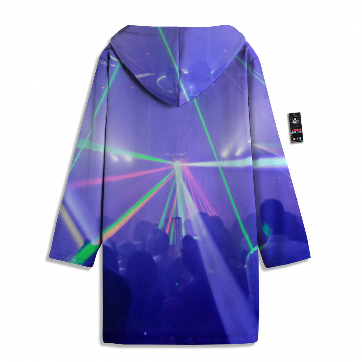 Nightclub EDM Party Print Men's Windbreaker Jacket-grizzshop