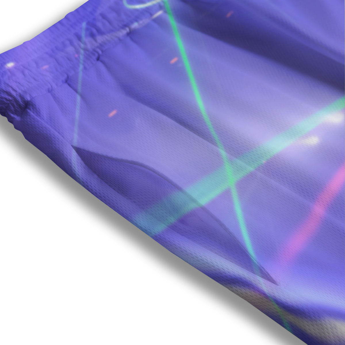 Nightclub EDM Party Print Mesh Shorts