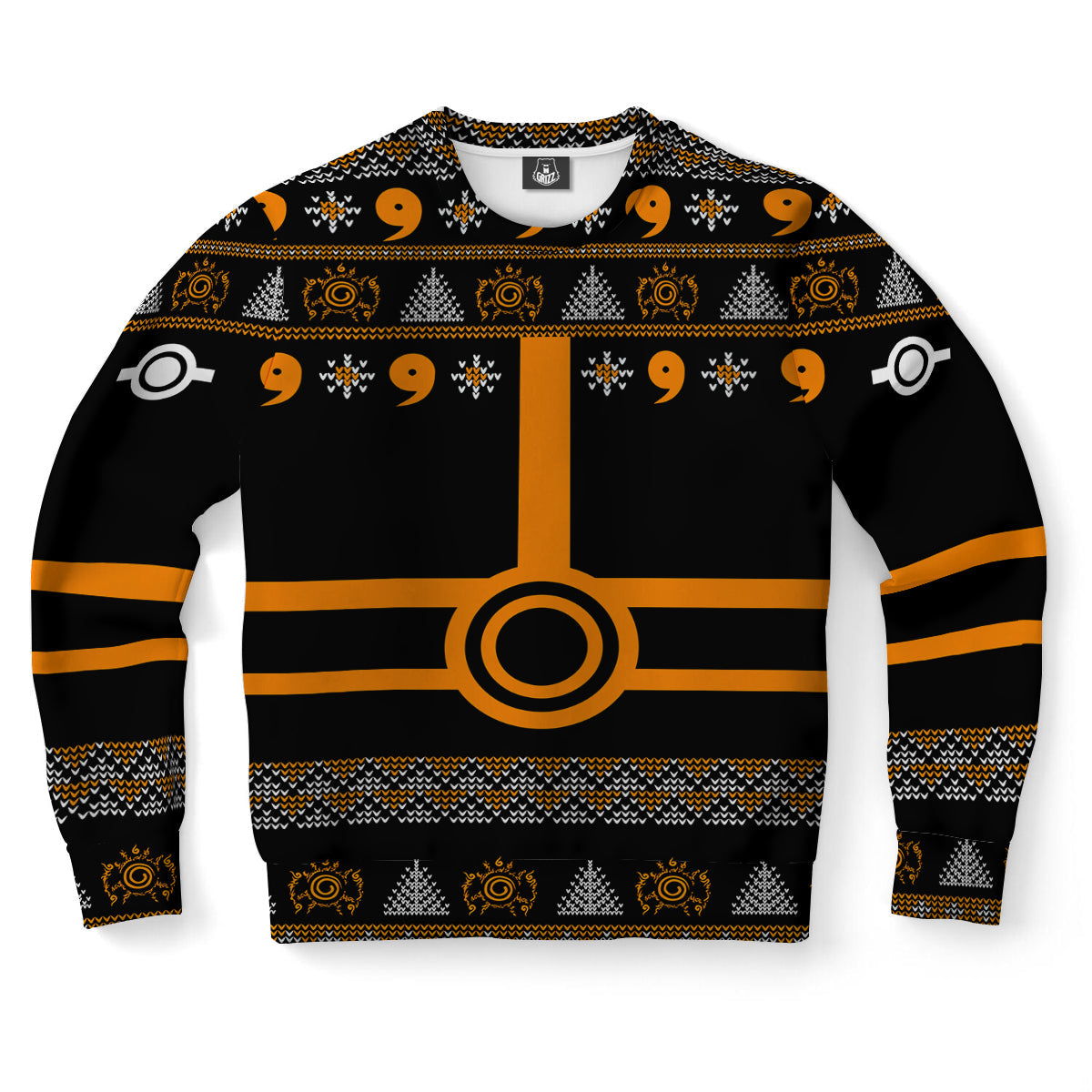 Nine Tail Mode Ugly Christmas Sweater-grizzshop