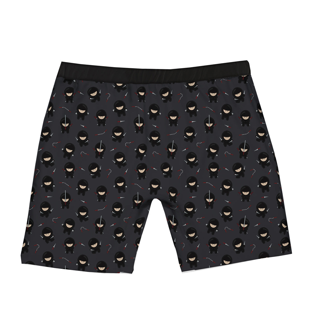 Ninja Cute Print Pattern Boxer Briefs-grizzshop