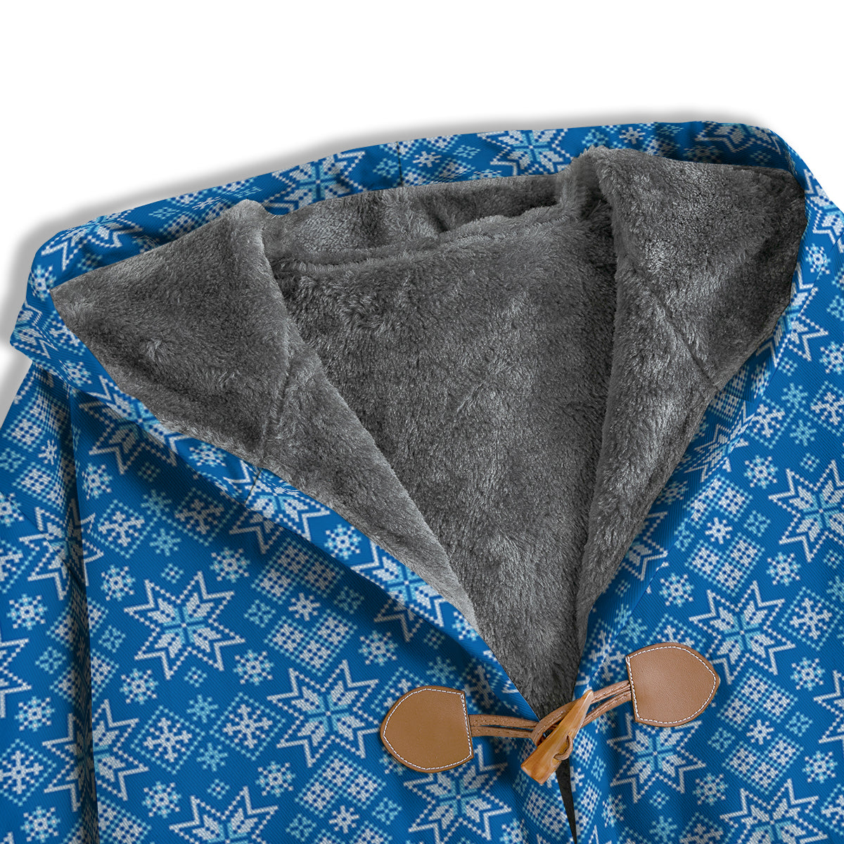 Nordic Knitted Christmas Print Pattern Men's Windbreaker Jacket-grizzshop