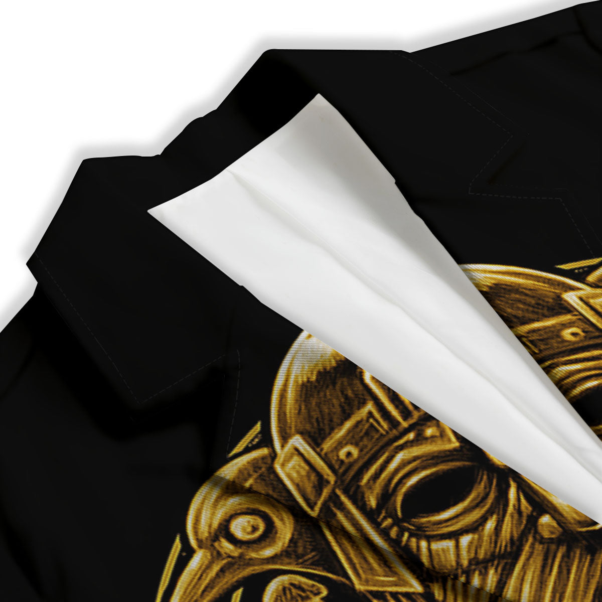 Norse God Odin Gold Viking Print Women's Blazer-grizzshop