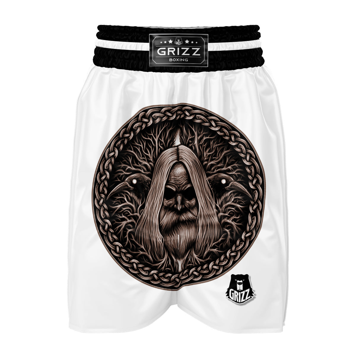 Norse God Odin Viking Boxing Shorts-grizzshop