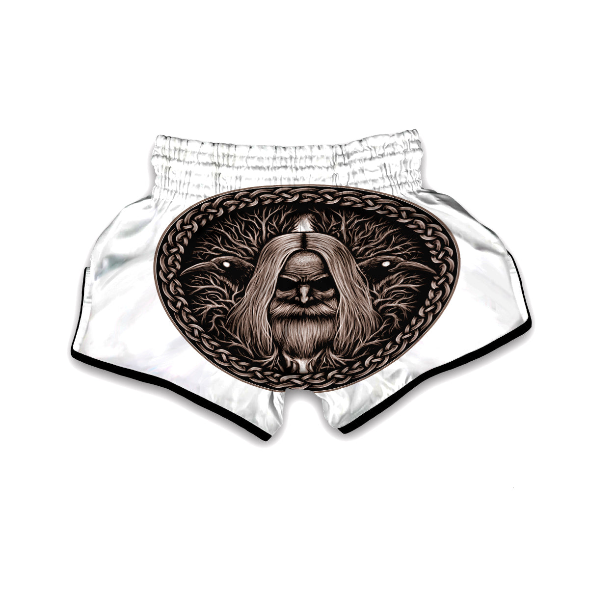 Norse God Odin Viking Muay Thai Boxing Shorts-grizzshop