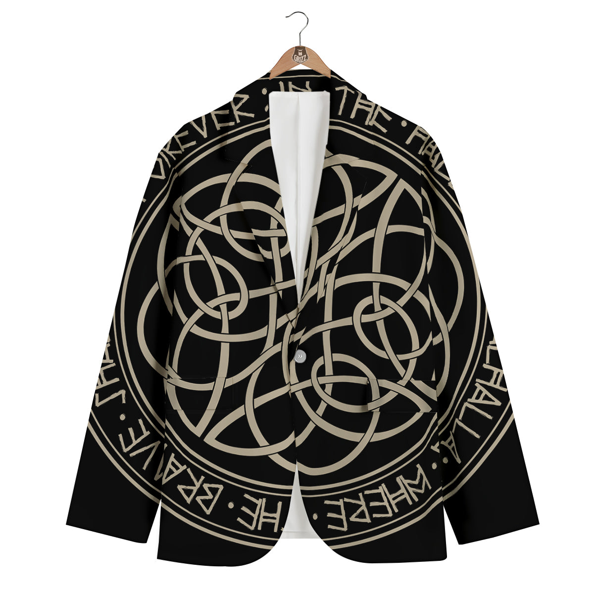 Norse Rune Viking Norse Men's Blazer-grizzshop