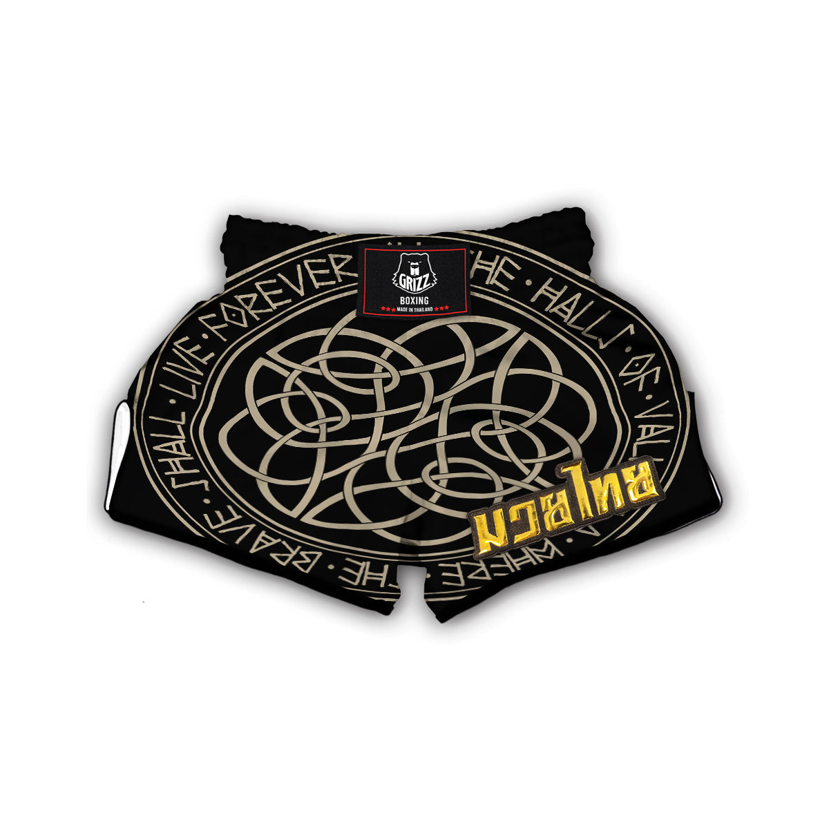 Norse Rune Viking Norse Muay Thai Boxing Shorts-grizzshop