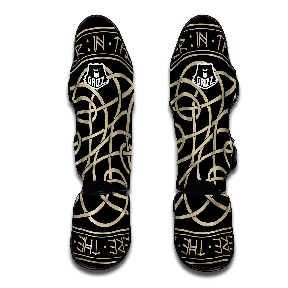 Norse Rune Viking Norse Muay Thai Shin Guards-grizzshop