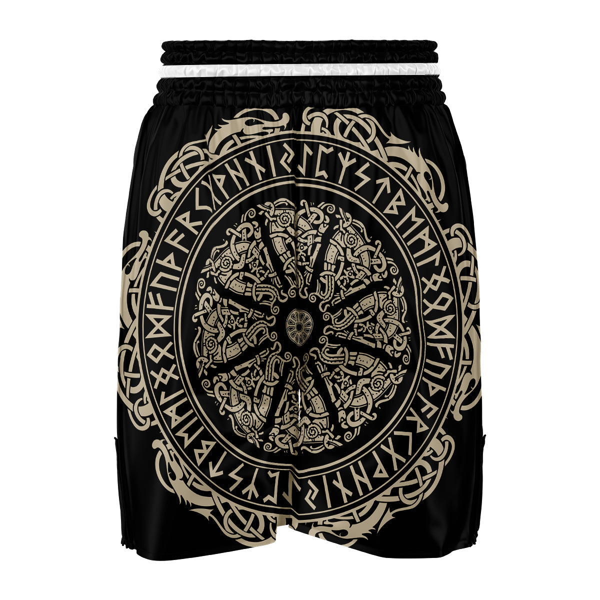 Norse Viking Shield Boxing Shorts-grizzshop