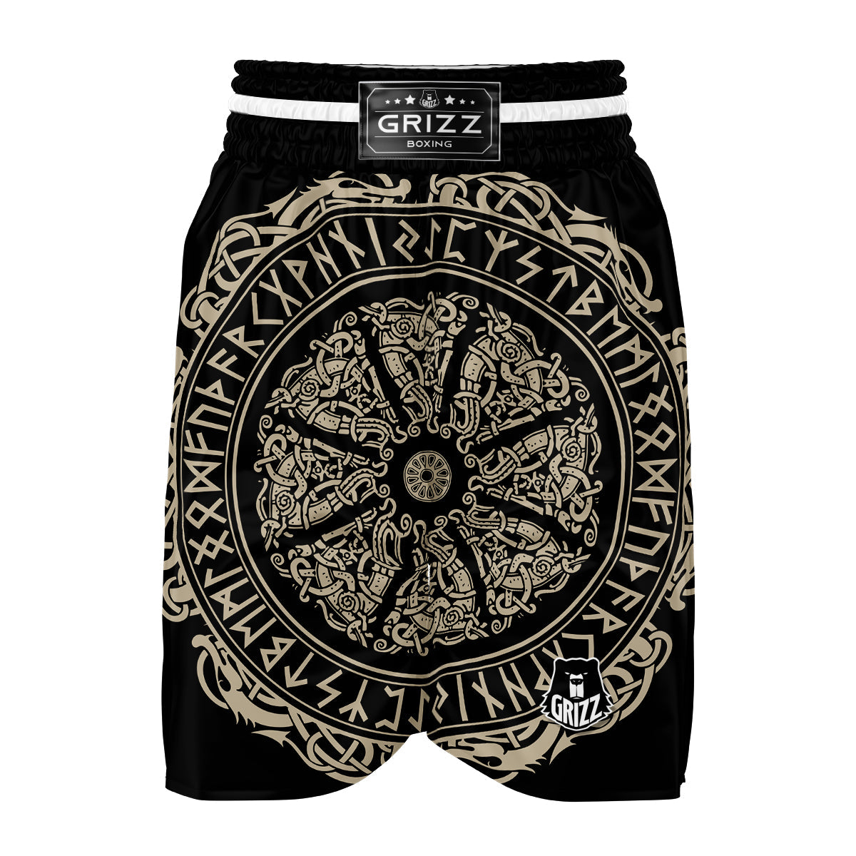 Norse Viking Shield Boxing Shorts-grizzshop