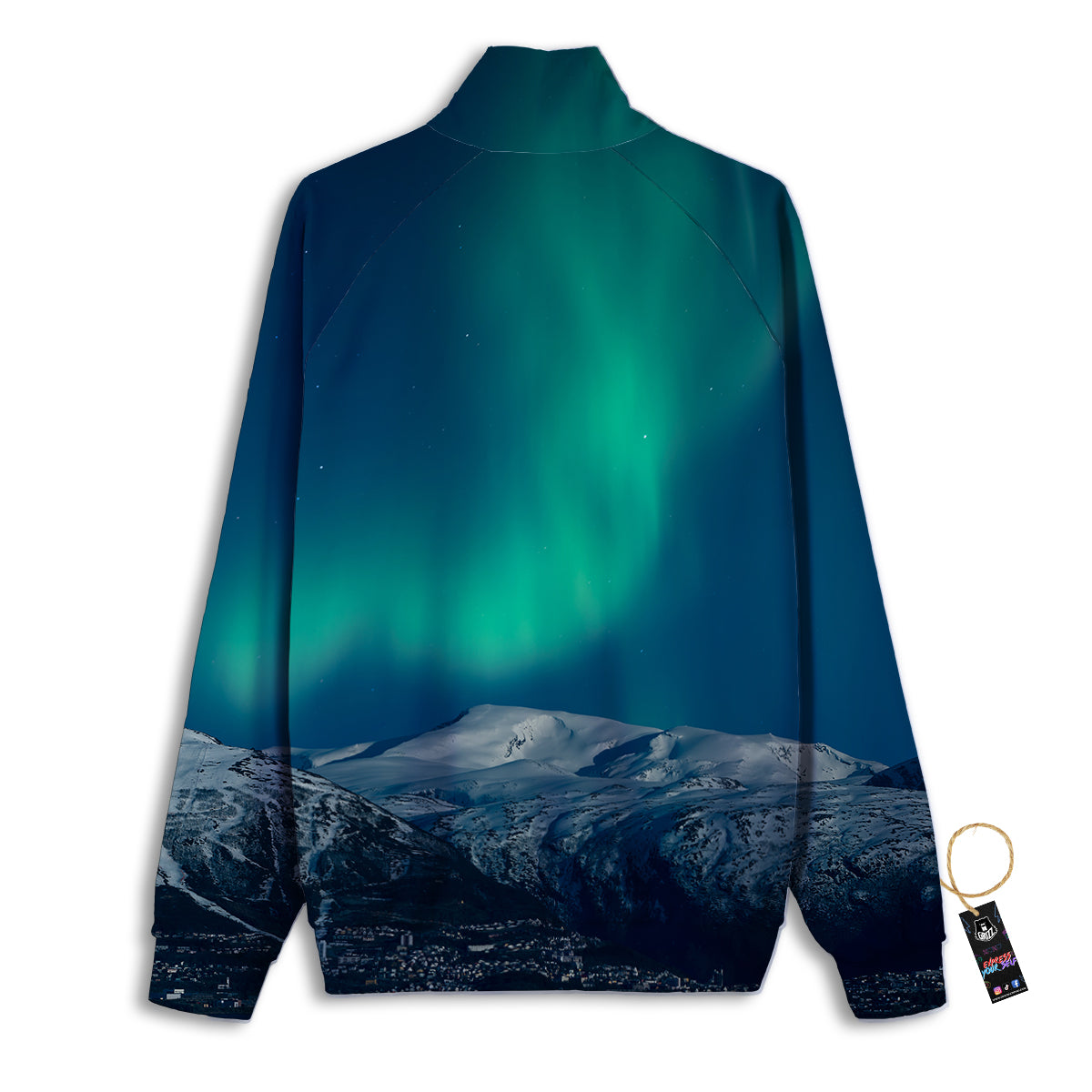 Northern Lights Print Track Jacket-grizzshop