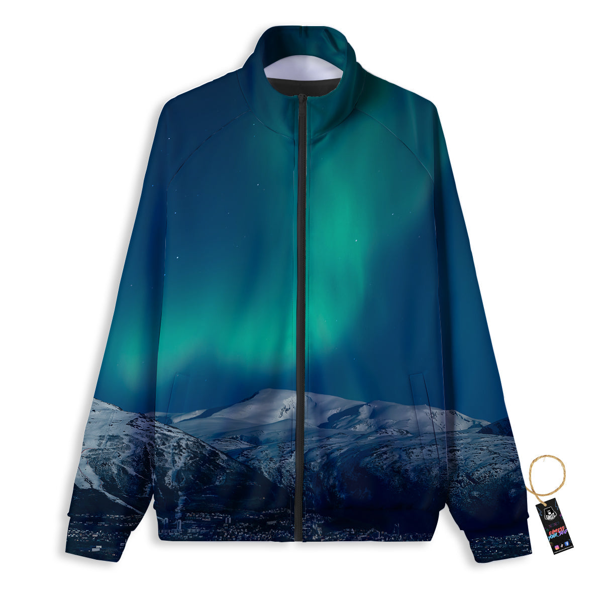 Northern Lights Print Track Jacket-grizzshop