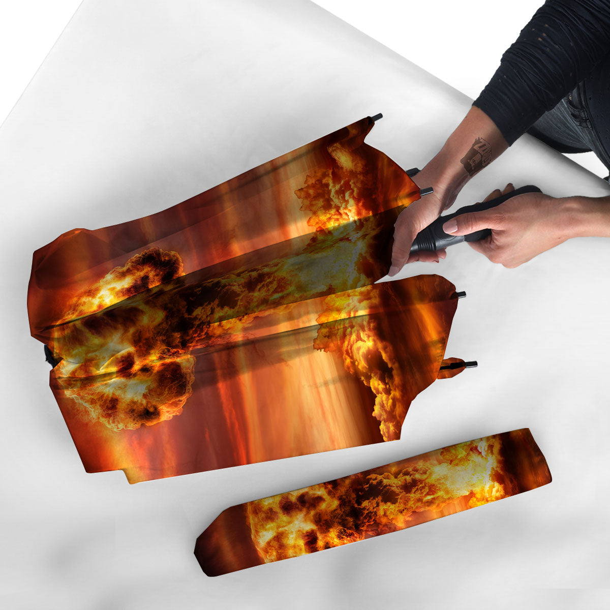 Nuclear Bomb Explosion Print Umbrella-grizzshop