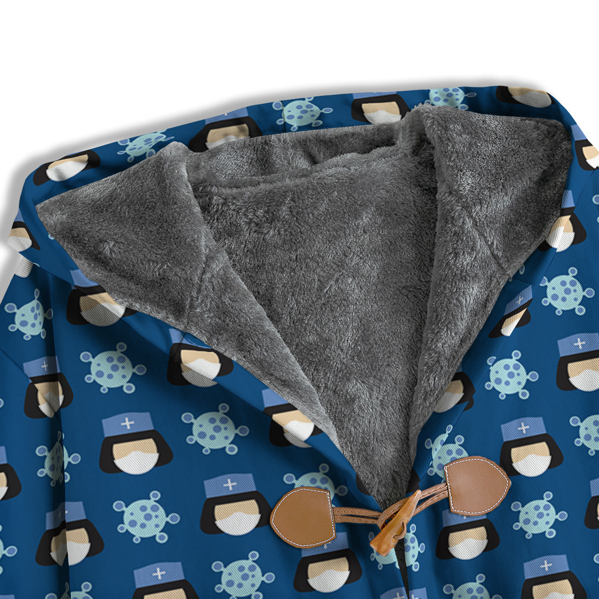 Nurse Cute Cartoon Print Pattern Men's Windbreaker Jacket-grizzshop