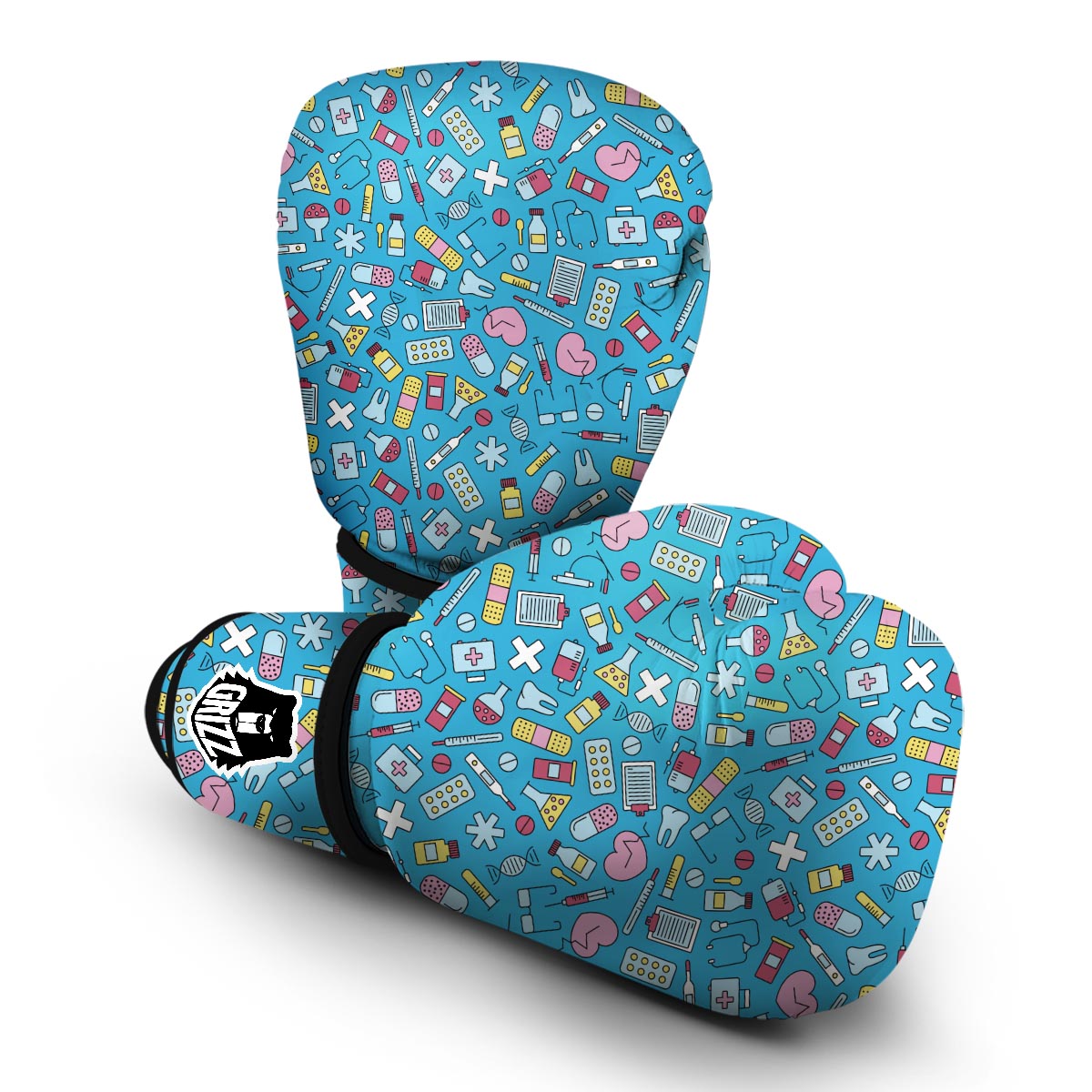 Nurse Print Pattern Boxing Gloves-grizzshop