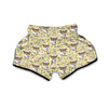 Nurse Teddy Bear Pattern Print Muay Thai Boxing Shorts-grizzshop