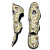 Nurse Teddy Bear Pattern Print Muay Thai Shin Guards-grizzshop