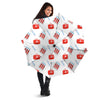 Nurse White And Red Print Pattern Umbrella-grizzshop