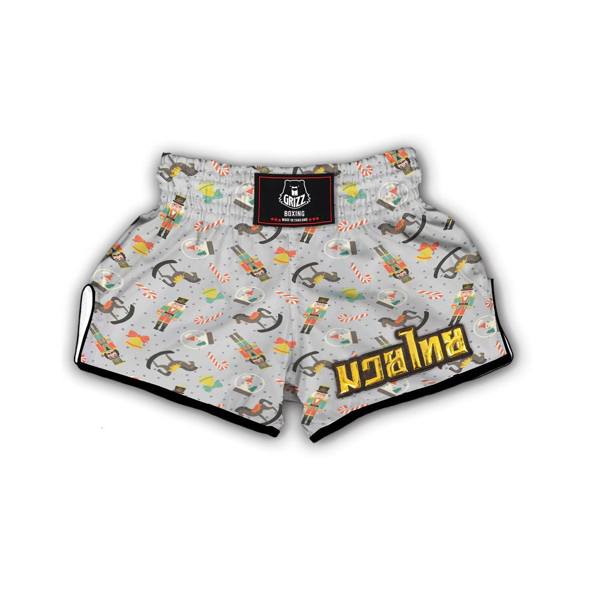 Nutcracker Pattern Print Muay Thai Boxing Shorts-grizzshop