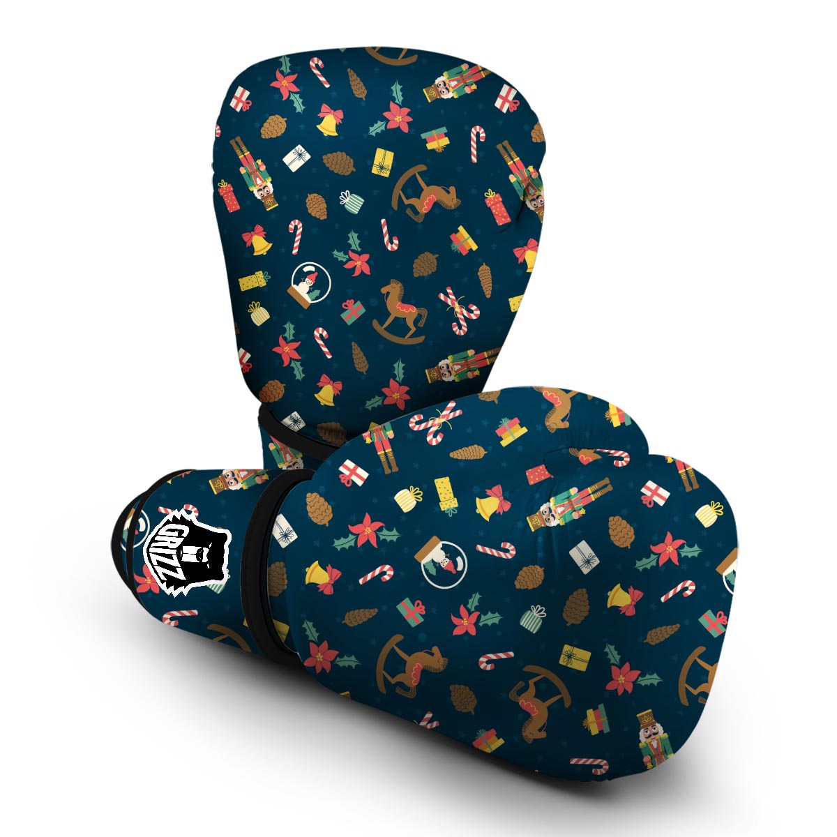 Nutcracker Print Pattern Boxing Gloves-grizzshop