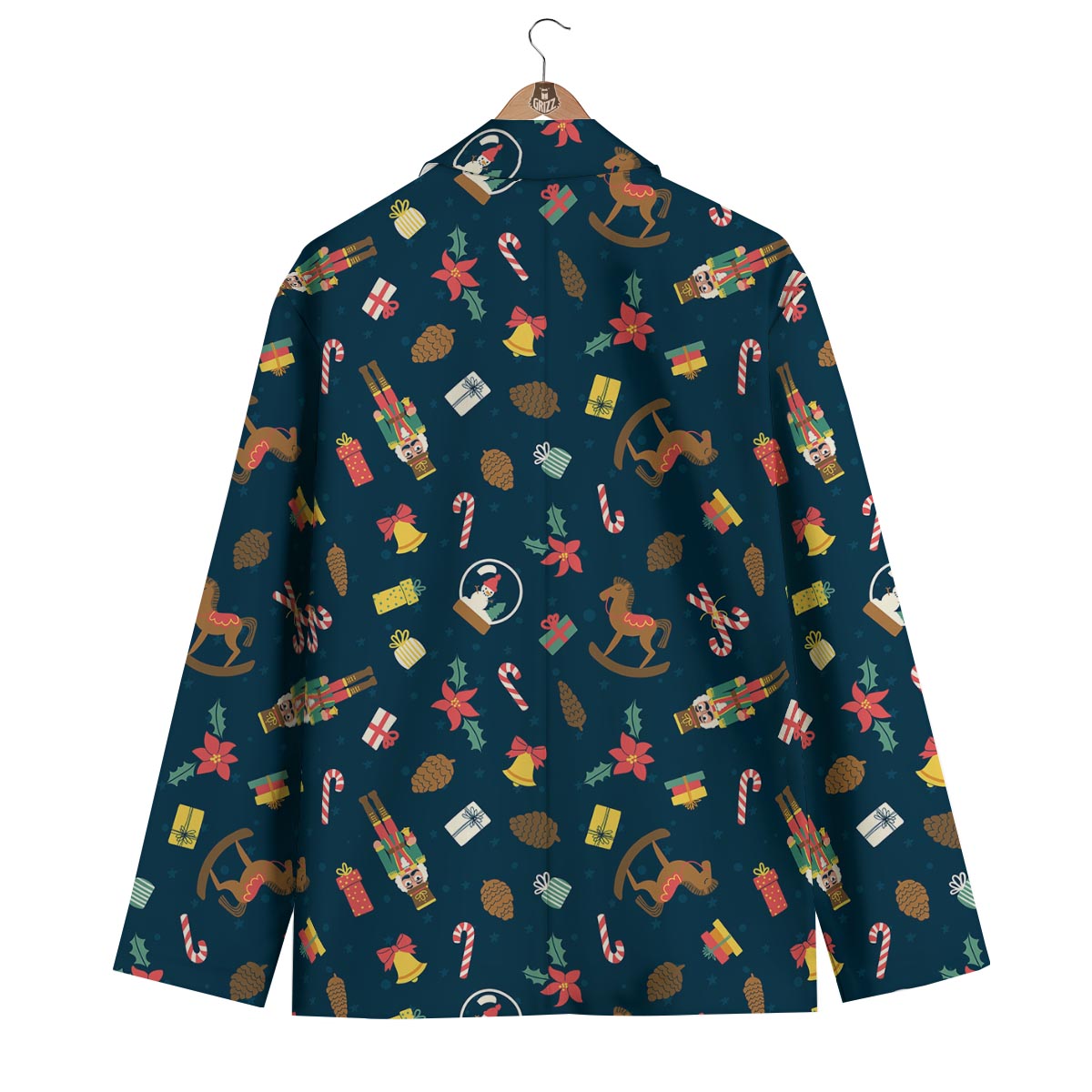 Nutcracker Print Pattern Men's Blazer-grizzshop