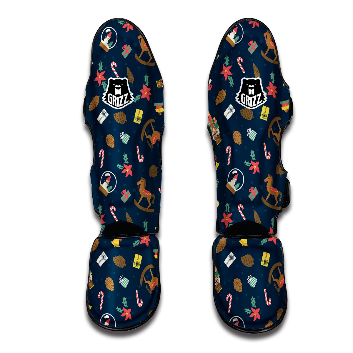 Nutcracker Print Pattern Muay Thai Shin Guards-grizzshop