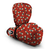 Nutcracker Red Pattern Print Boxing Gloves-grizzshop