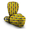 Nutcracker Yellow Pattern Print Boxing Gloves-grizzshop