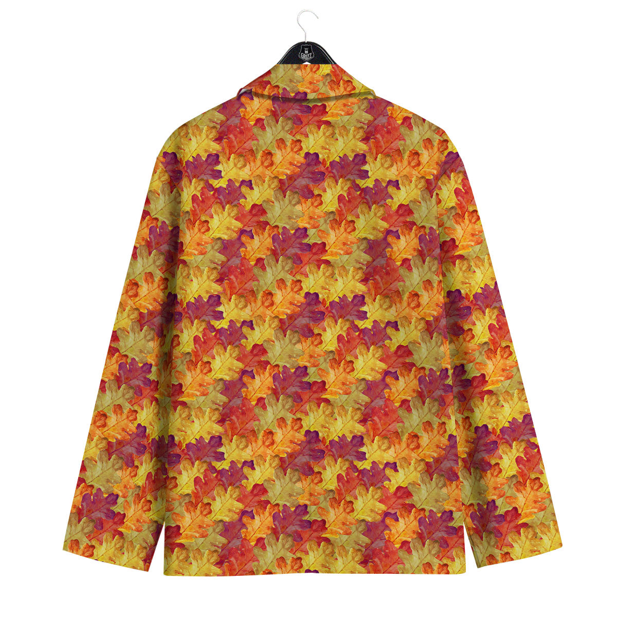 Oak Leaf Autumn Print Men's Sport Coat-grizzshop