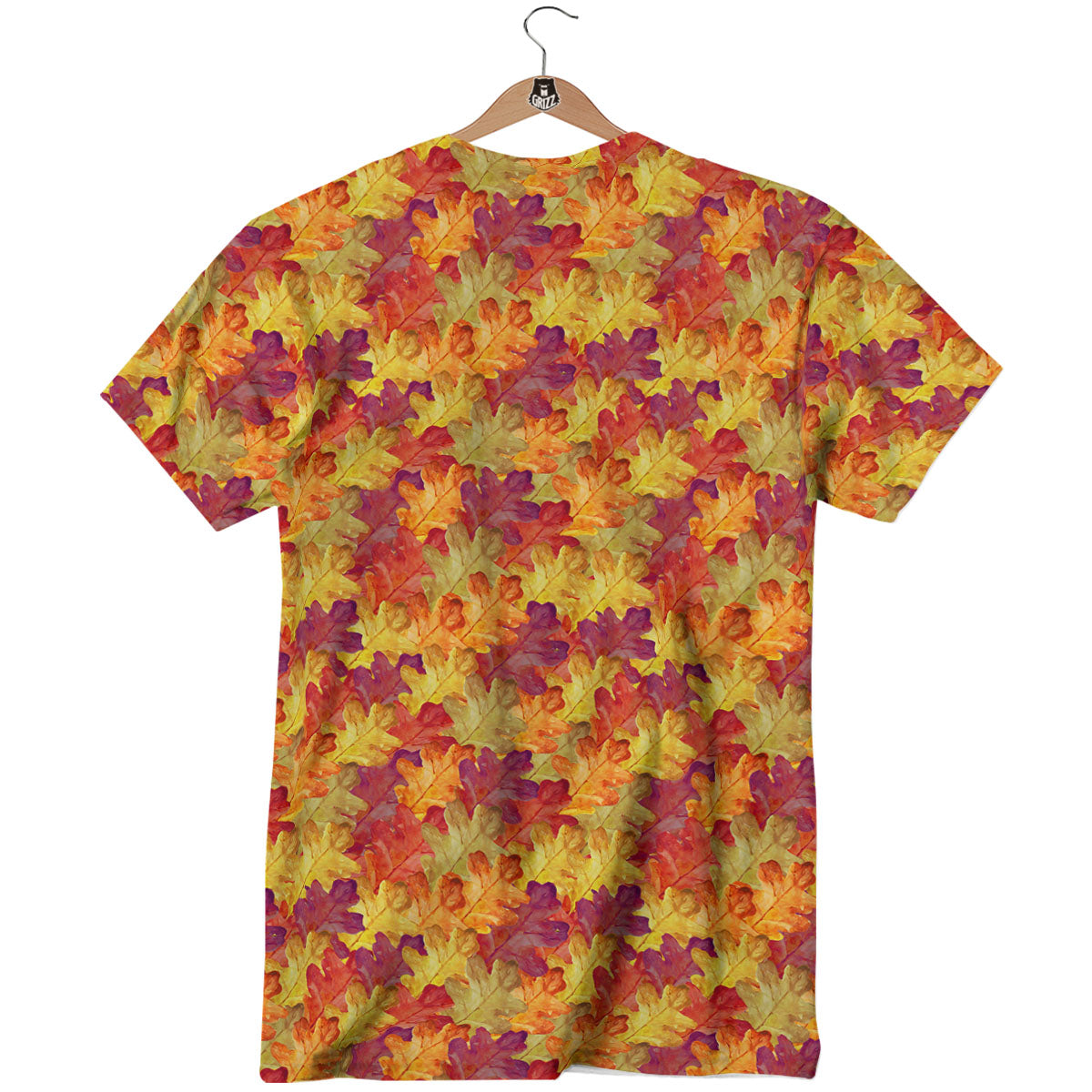 Oak Leaf Autumn Print T-Shirt-grizzshop