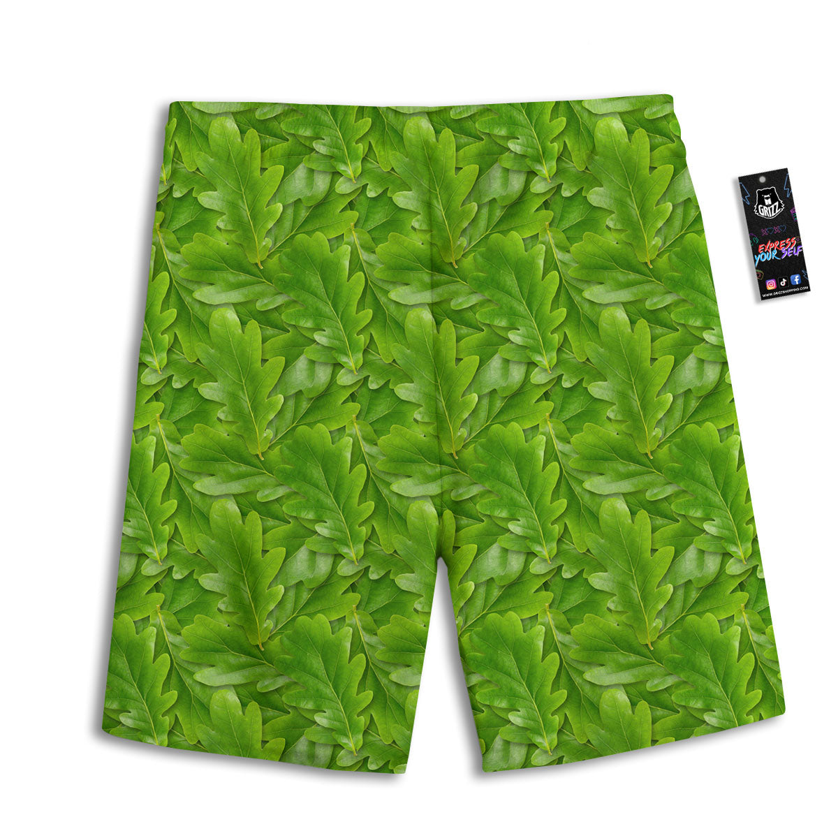 Pineapple Palm Leaf Print Pattern Men's Athletic Shorts
