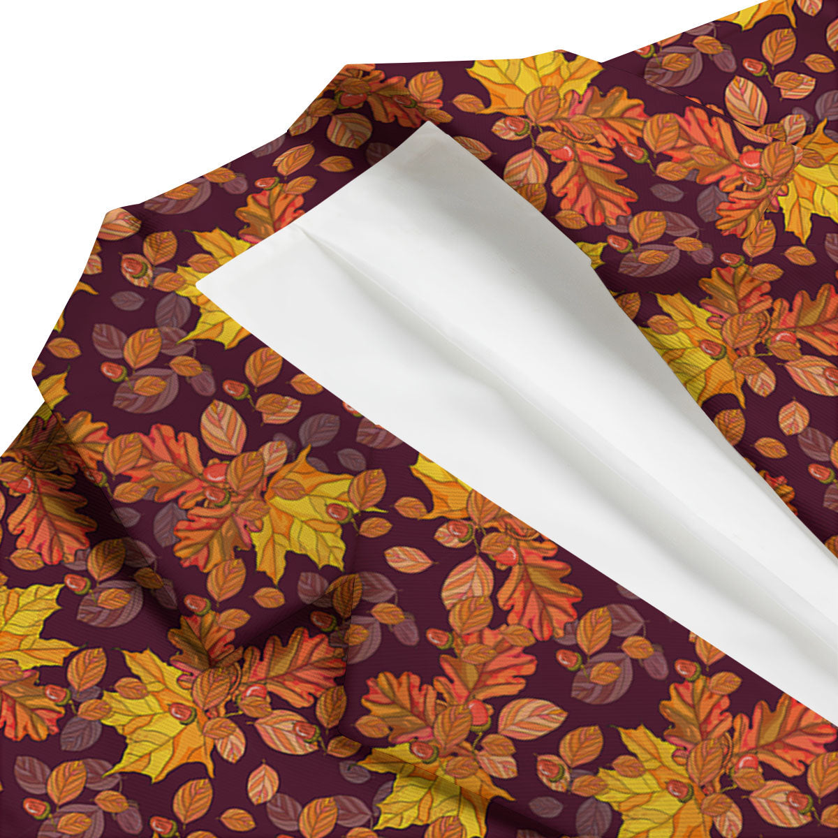 Oak Maple Print Pattern Men's Blazer-grizzshop