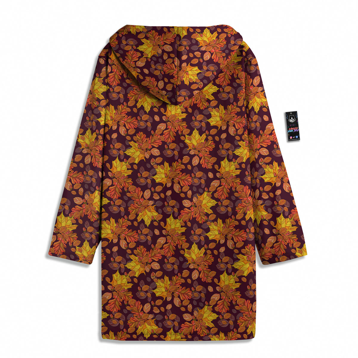 Oak Maple Print Pattern Men's Windbreaker Jacket-grizzshop
