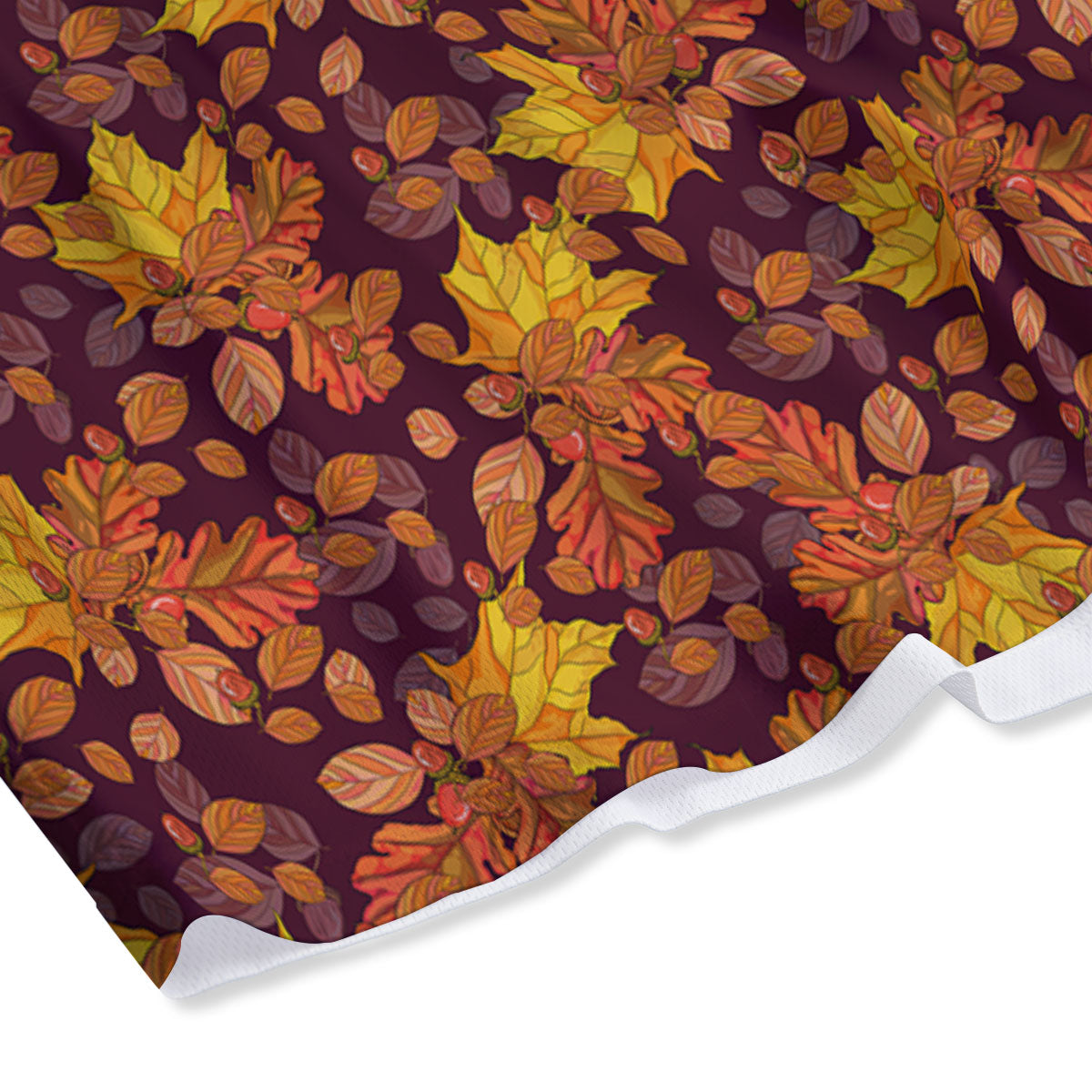Oak Maple Print Pattern Mesh Shorts-grizzshop