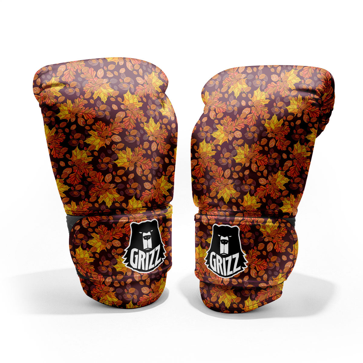 Oak Maple Print Pattern Sparring Gloves-grizzshop