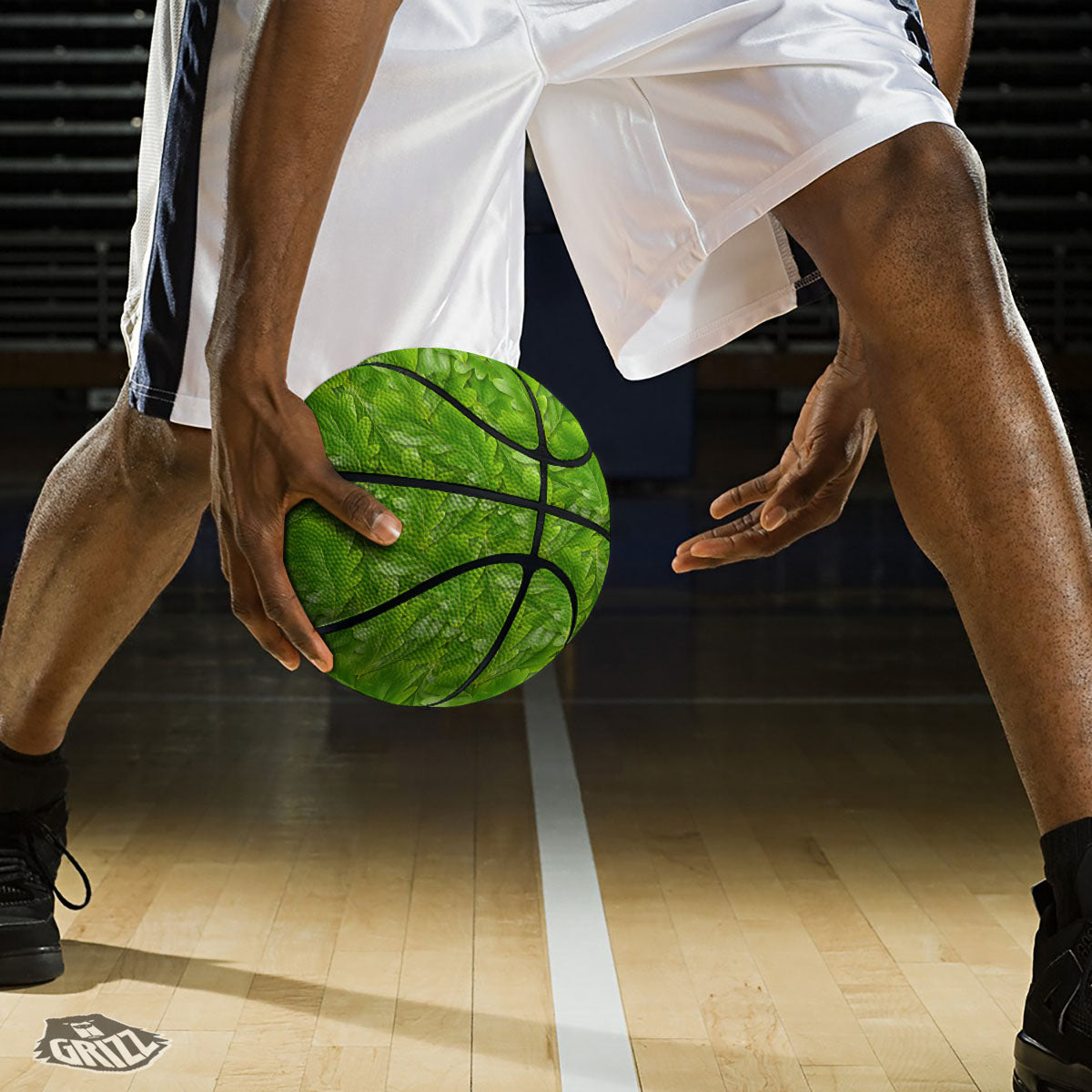 Pineapple Palm Leaf Print Pattern Basketball