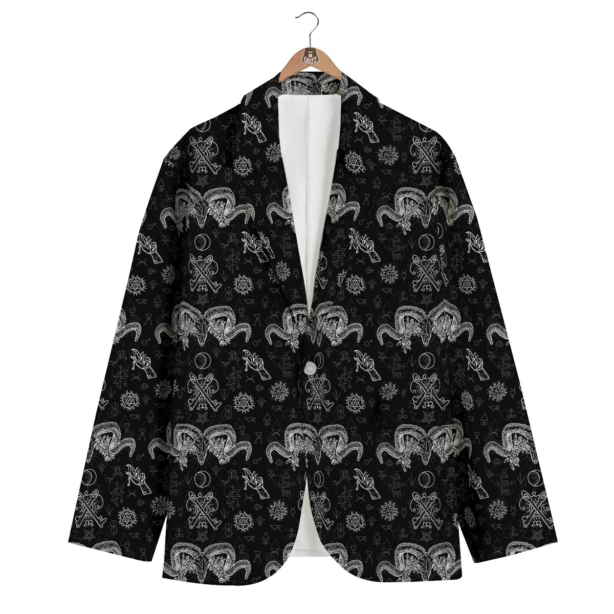 Occult Gothic Men's Blazer-grizzshop