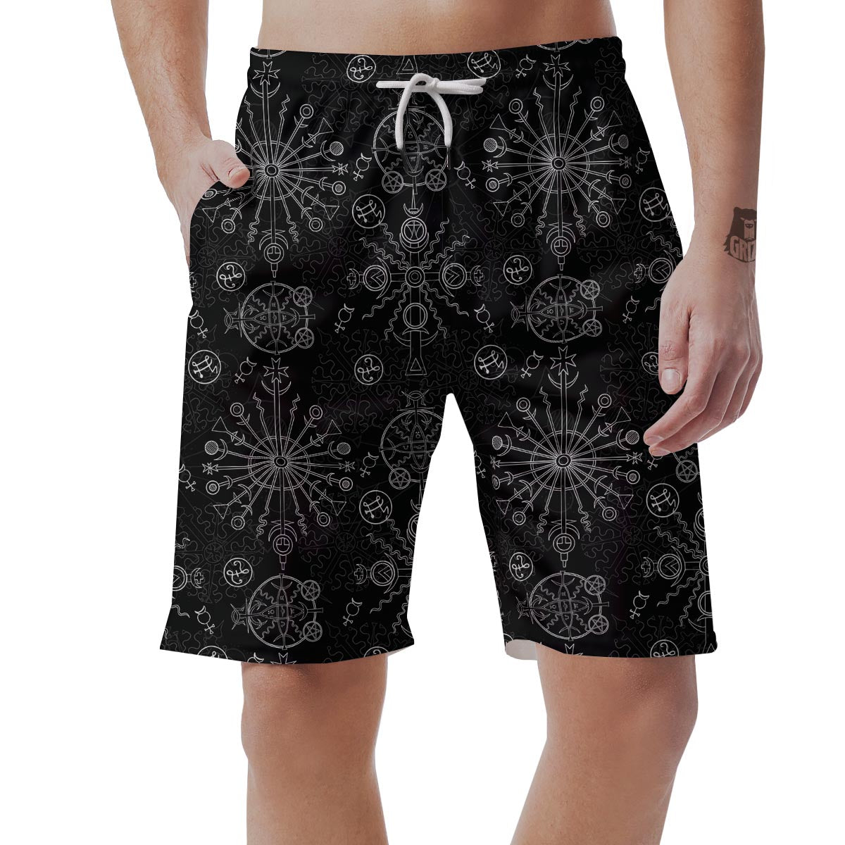 Occult Witch Gothic Men's Shorts-grizzshop