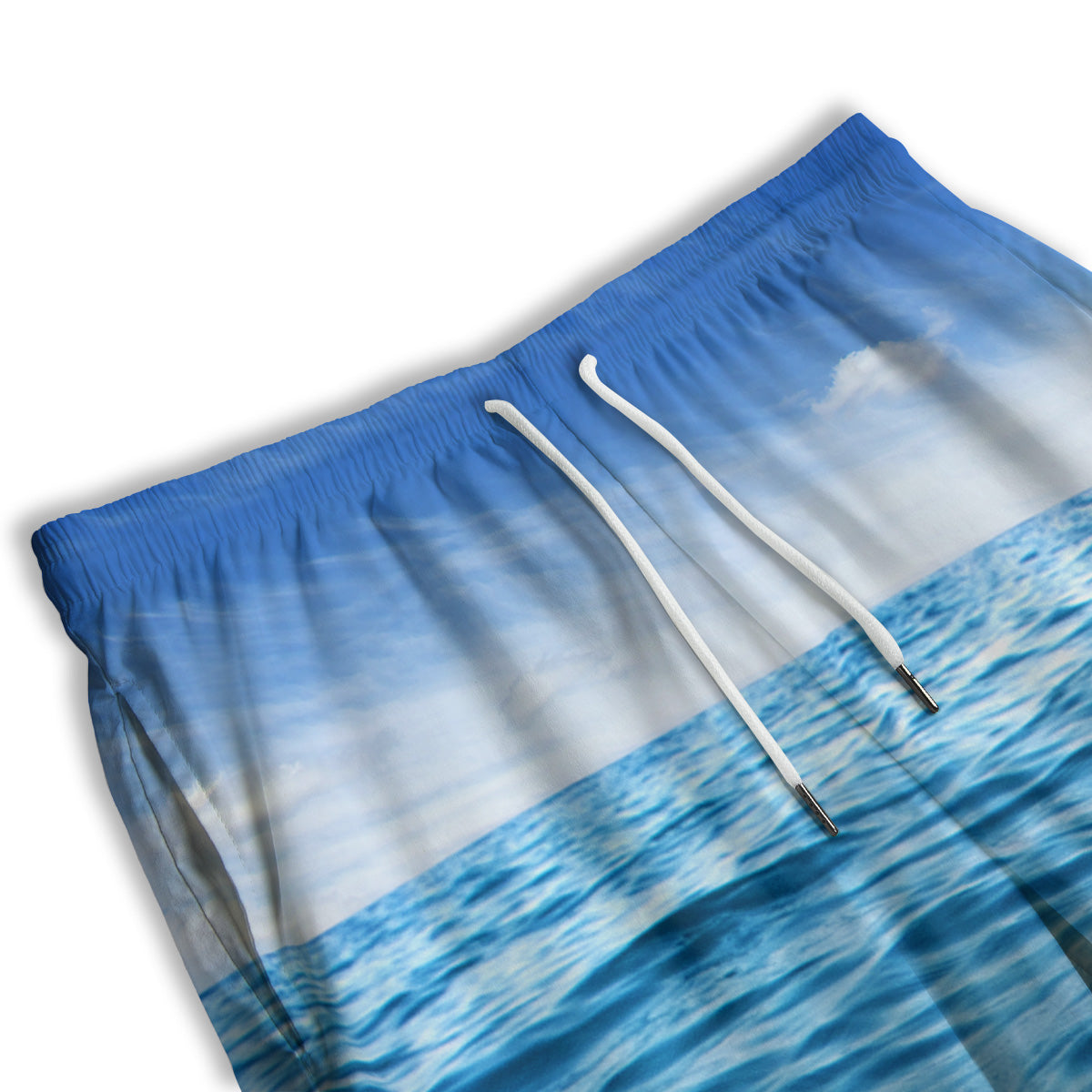 Ocean Blue Print Men's Athletic Shorts