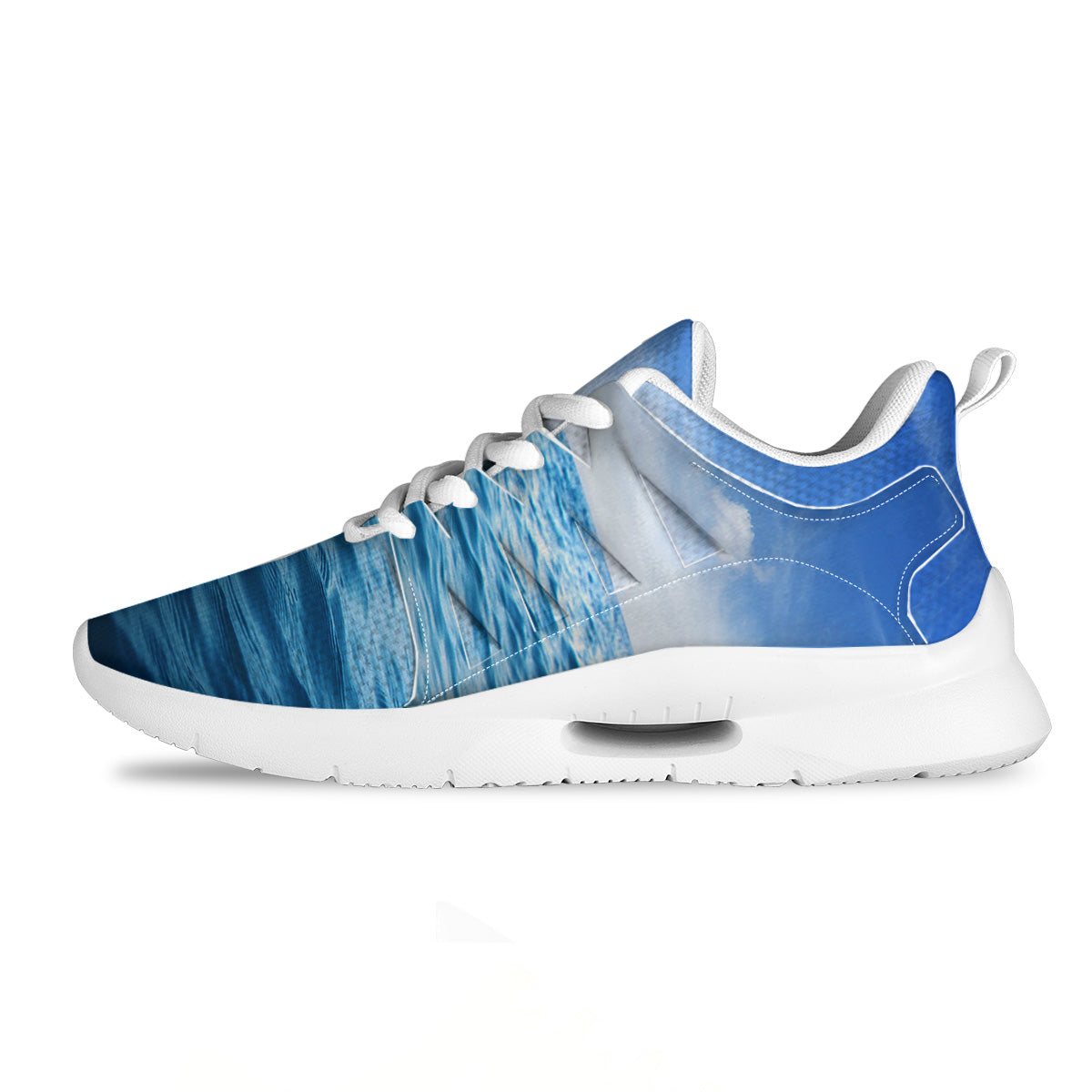 Ocean Blue Print Tennis Shoes-grizzshop