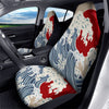 Ocean Wave Japanese Print Car Seat Covers-grizzshop